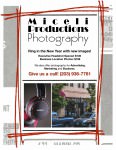 Flyer promoting photo specials for 2014 from Miceli Productions