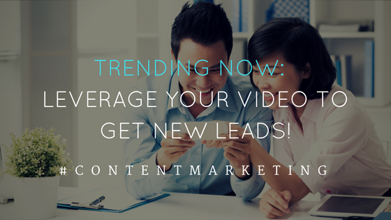 Trending now: Leverage your video to get new leads! A blog post on getting the most from your video are its produced.