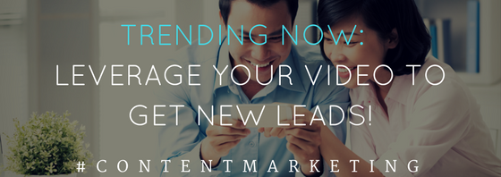 Trending now: Leverage your video to get new leads! A blog post on getting the most from your video are its produced.